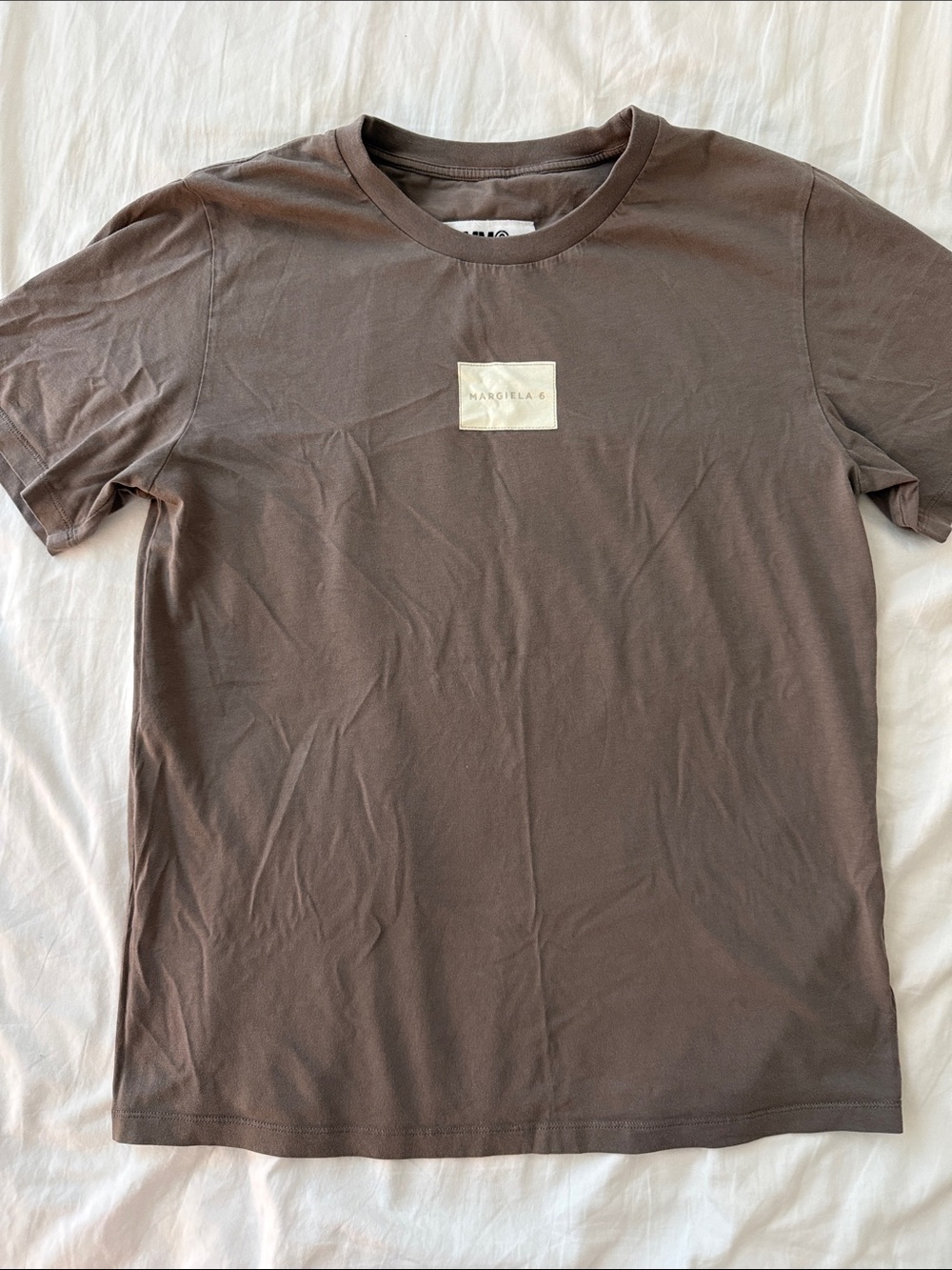 Maison Martin Margiela Brown Crew Neck women’s T‑Shirt